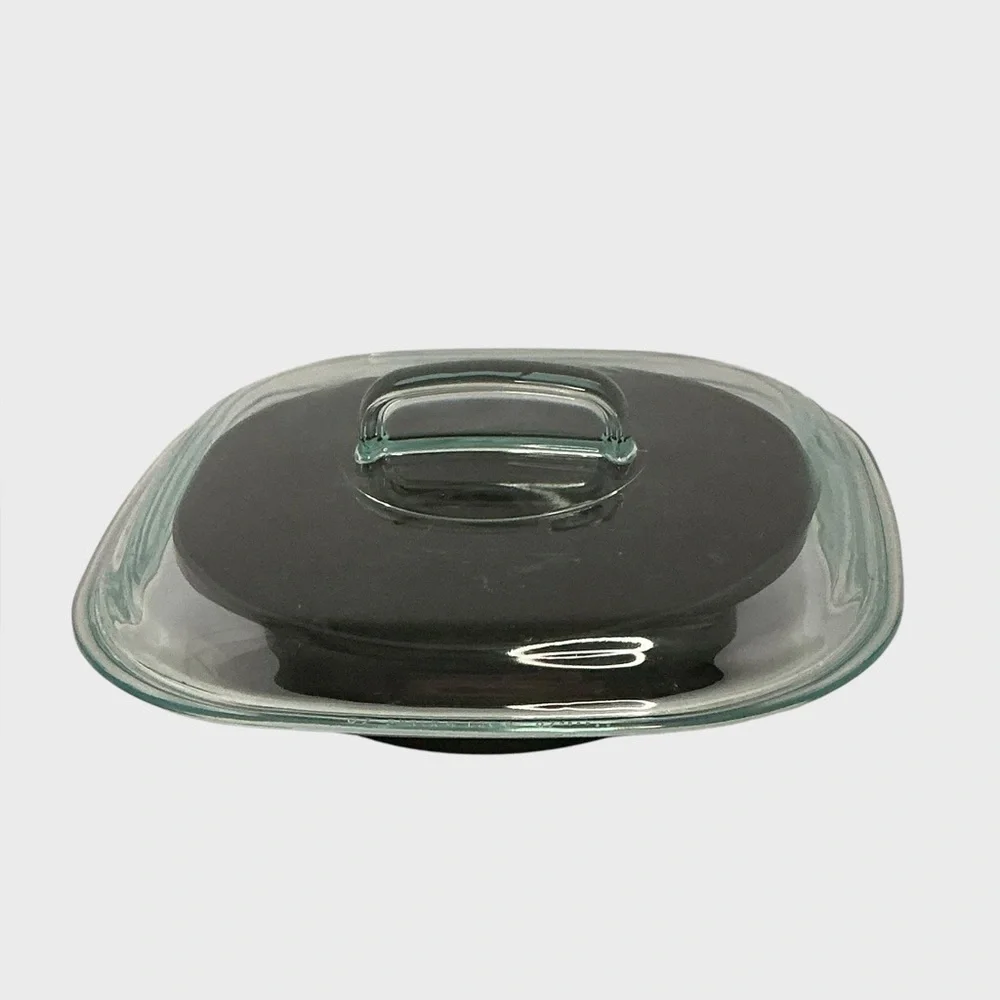 PYREX 680-C Clear Square Lid with Fin Handle